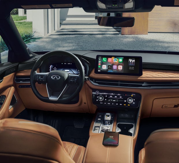 2024 INFINITI QX60 Key Features - Wireless Apple CarPlay® integration | Zimbrick INFINITI of Madison in Madison WI