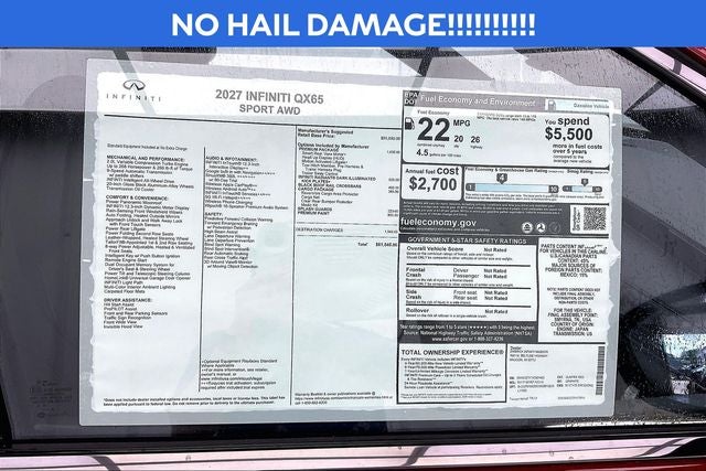 2027 INFINITI QX65 SPORT