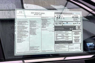 2027 INFINITI QX65 SPORT