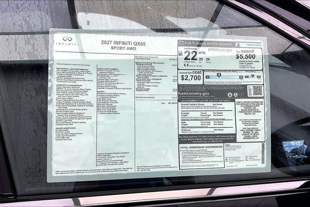 2027 INFINITI QX65 SPORT