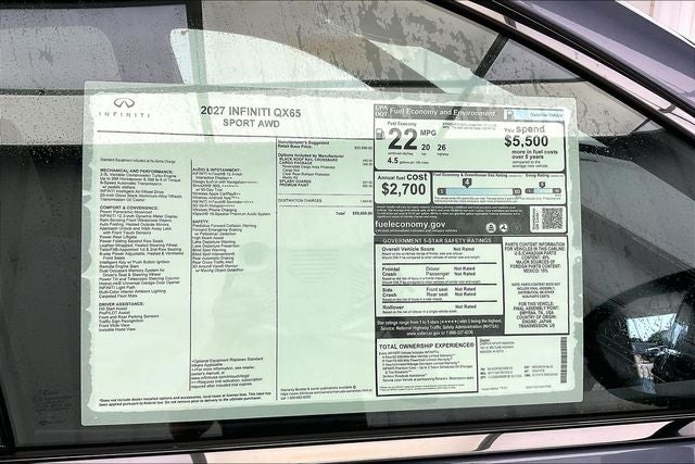 2027 INFINITI QX65 SPORT InStock