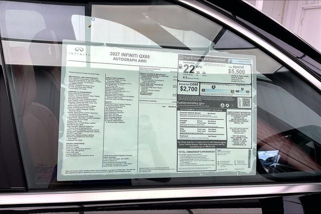 2027 INFINITI QX65 AUTOGRAPH InStock