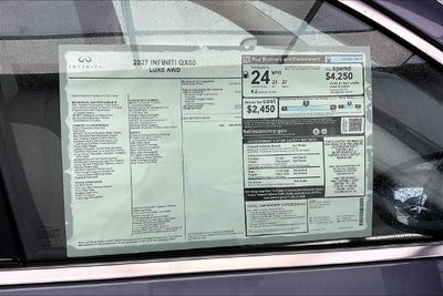 2027 INFINITI QX60 LUXE InStock