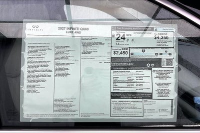 2027 INFINITI QX60 LUXE InStock