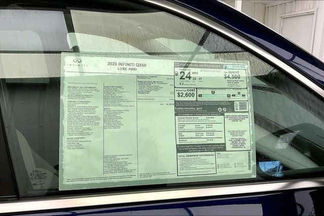 2026 INFINITI QX60 LUXE
