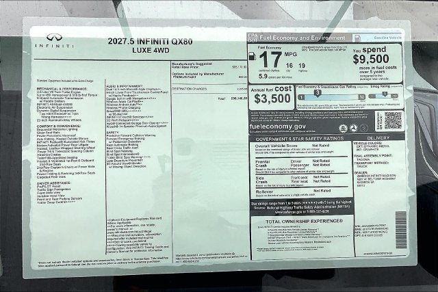 2027 INFINITI QX80 LUXE InStock