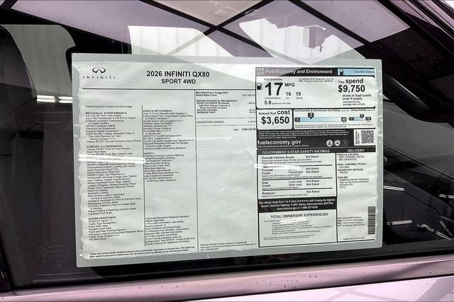 2026 INFINITI QX80 SPORT