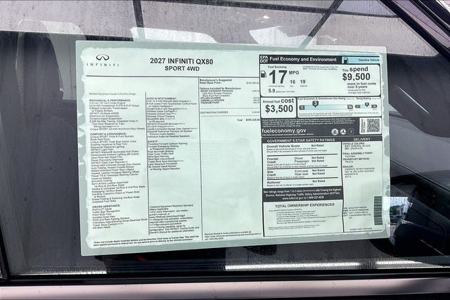 2027 INFINITI QX80 SPORT
