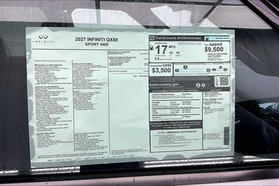 2027 INFINITI QX80 SPORT InStock